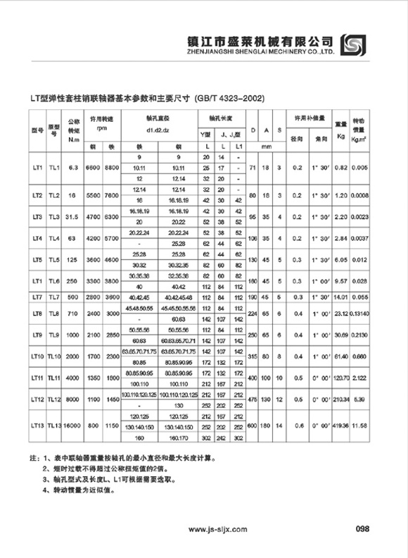 LT型彈性聯(lián)軸器