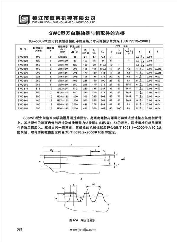SWC型萬向聯(lián)軸器
